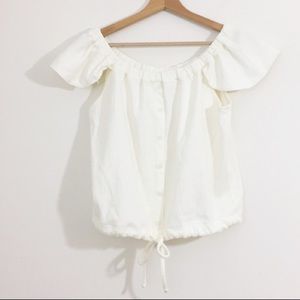 Madewell off-the-shoulder blouse